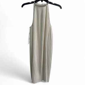 Banana Republic Cream Pleated Dress